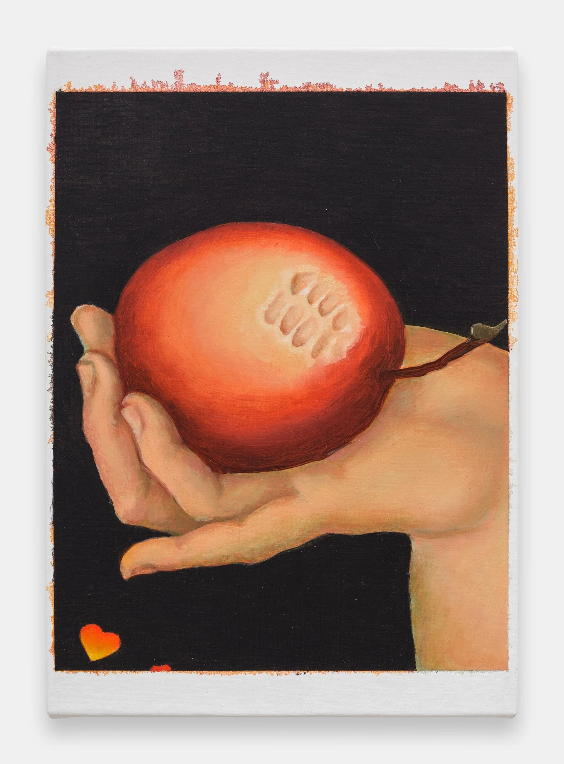 Big Bite (after Cranach)
2026
Oil and acrylic on linen
30 x 21 x 2 cm
11 3/4 x 8 1/4 x 3/4 in
Photograph by Eva Herzog