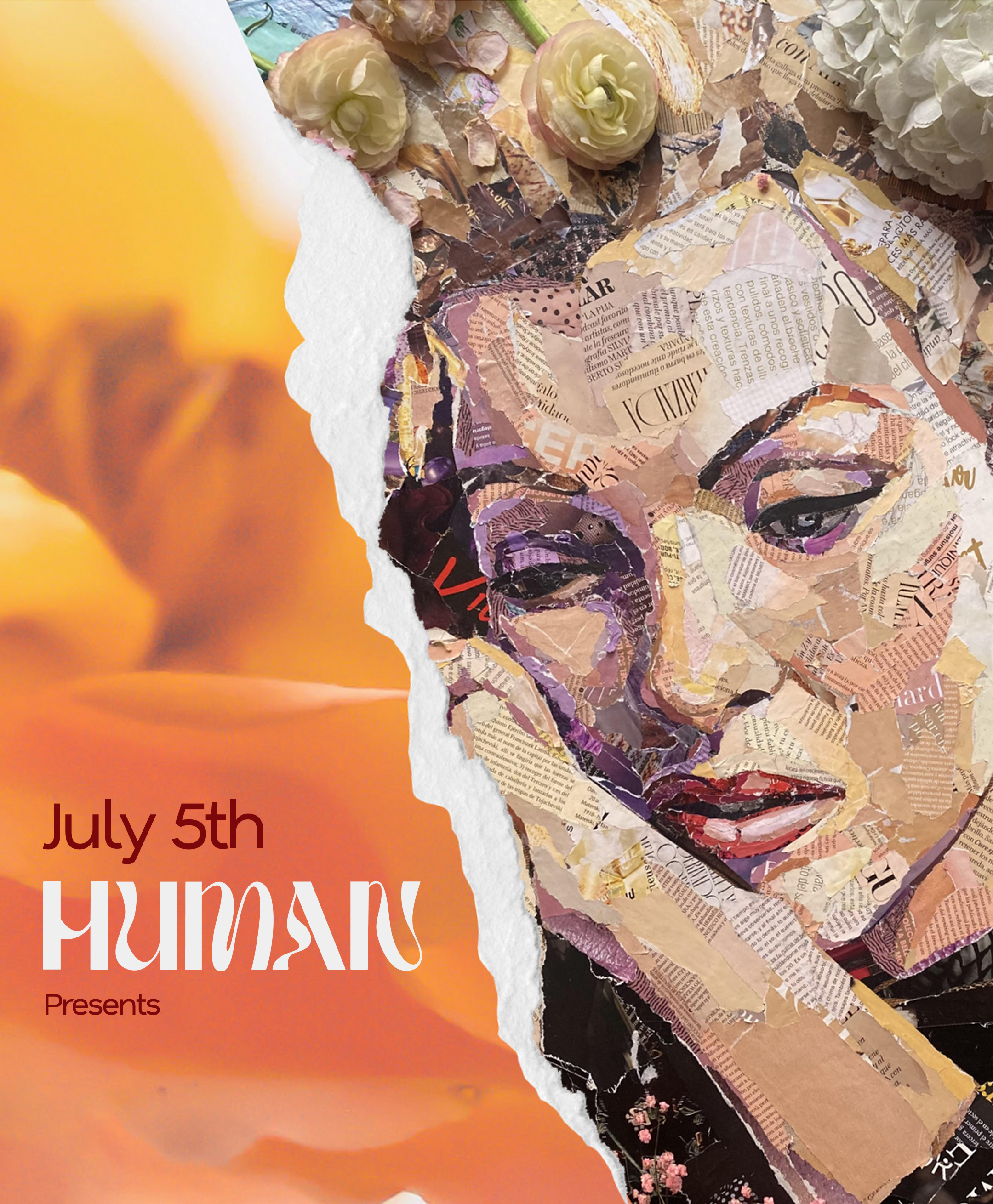 Frida, Collage & Wine