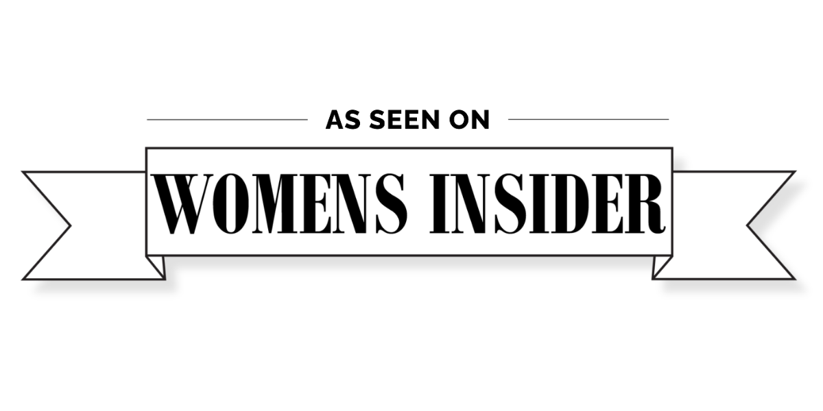 A black and white banner with the text 'Women’s Insider' in bold uppercase letters.