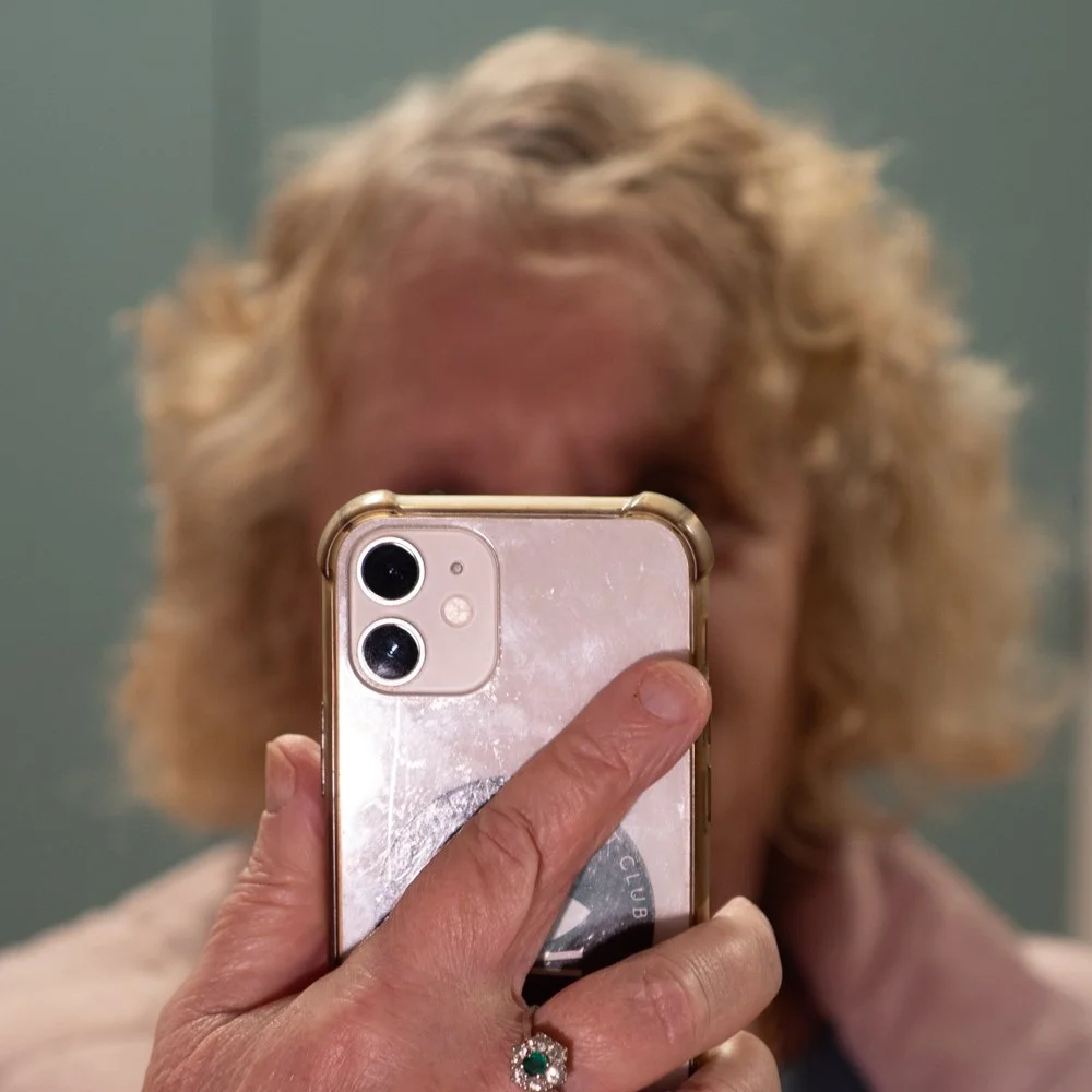 Photographer with phone