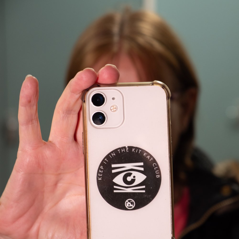 Photographer with phone