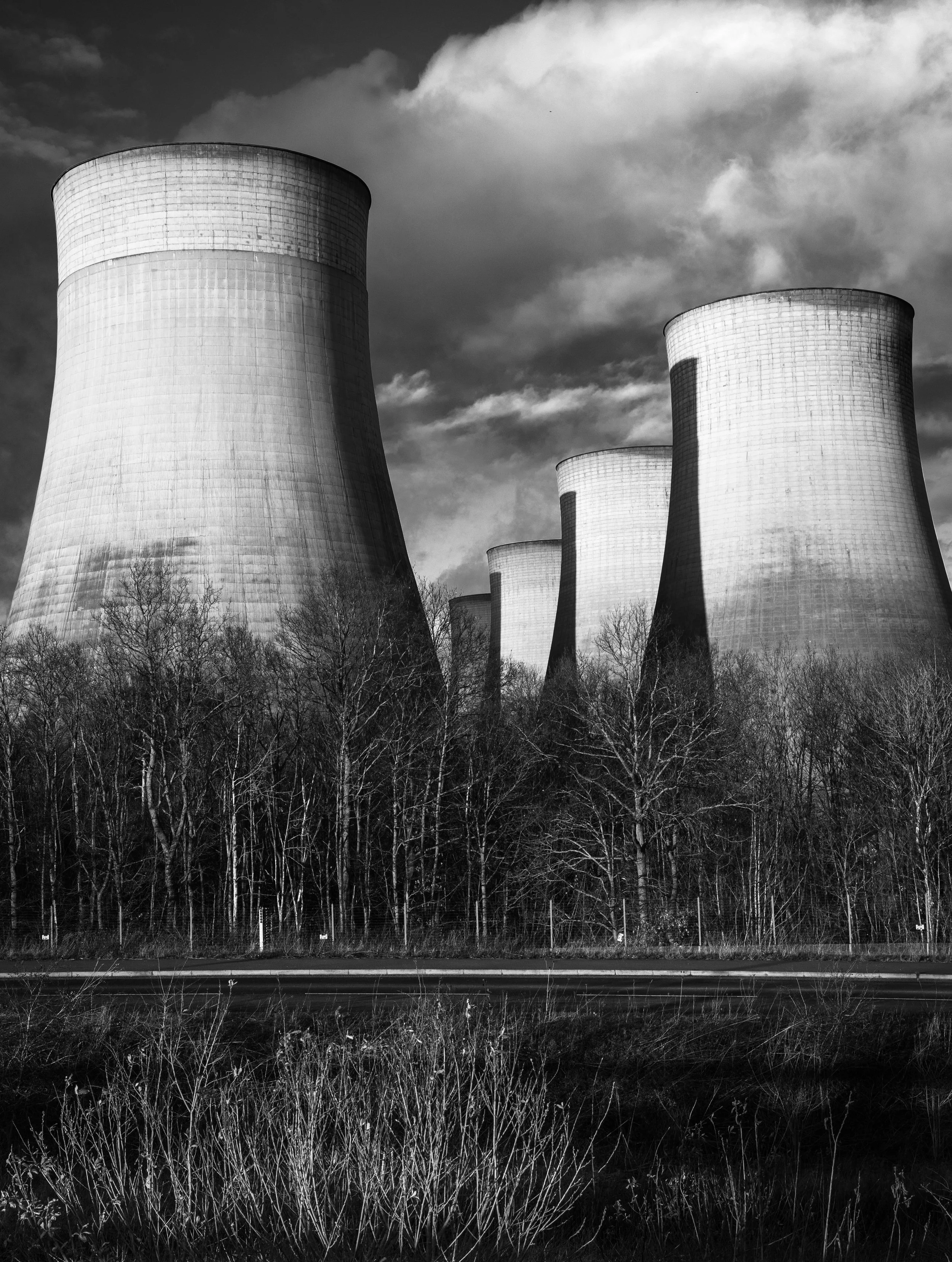 View of cooling towers