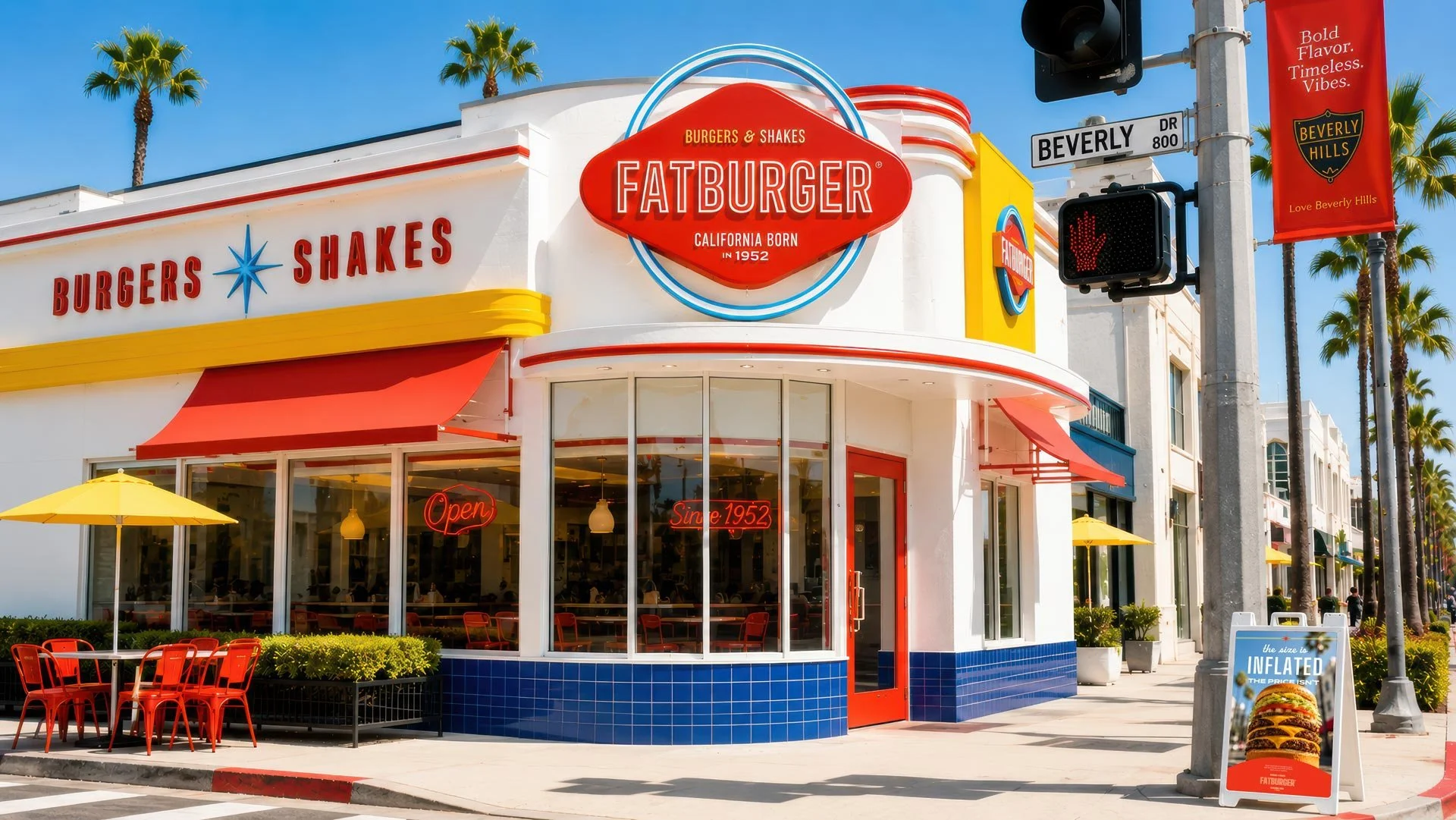 FATBURGER exterior design and architecture rejuvenation