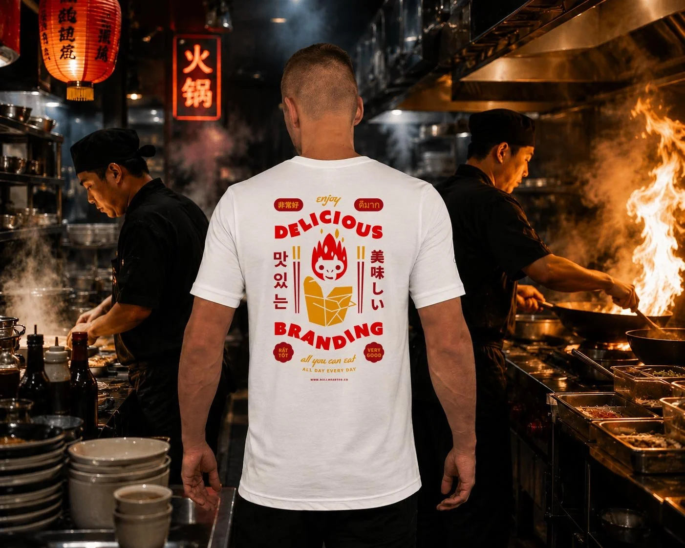 Bullhearted All Day Branding Buffet Tshirt - Back View