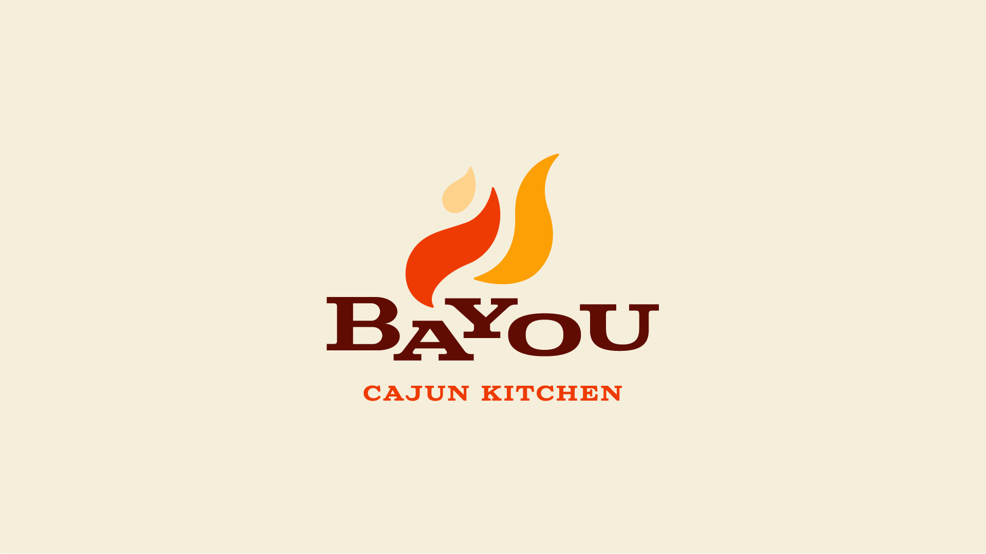Restaurant logo brand identity design for Bayou restaurant