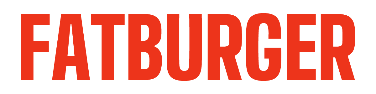 FATBURGER rebranding logo design, solid typography