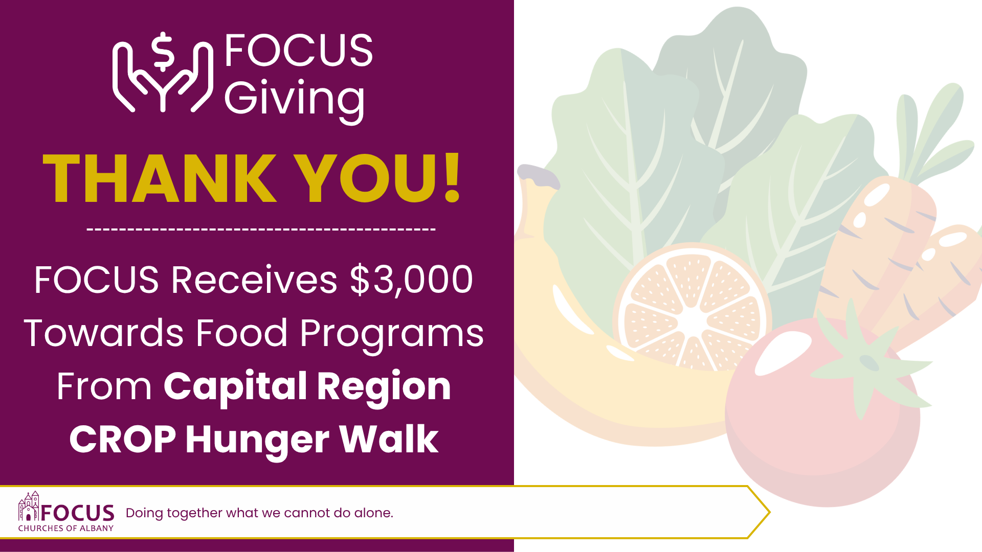Thank You, Capital Region CROP Hunger Walk!