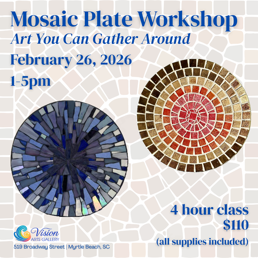 Mosaic Plate Workshop: Art You Can Gather Around