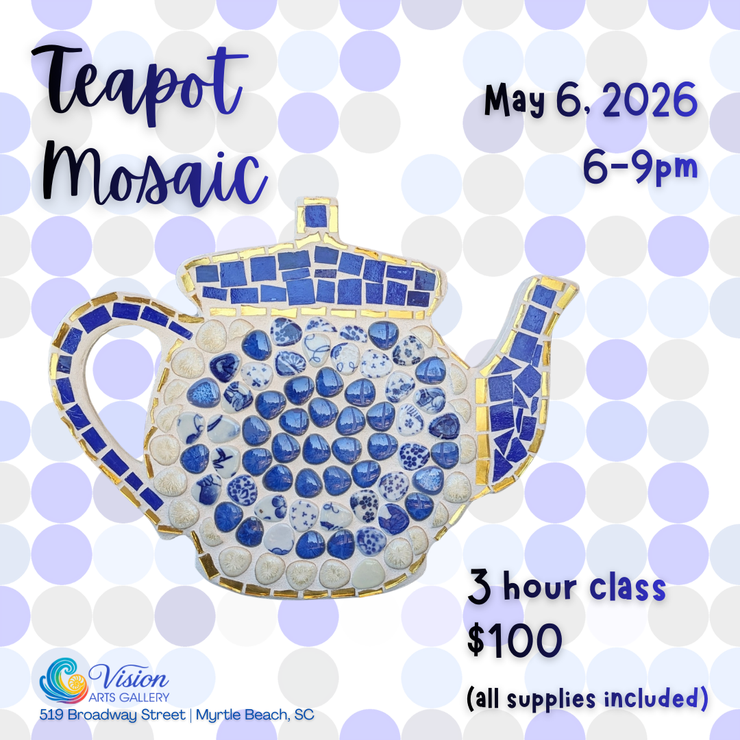 Teapot Mosaic Workshop w/ Lisa Falzone
