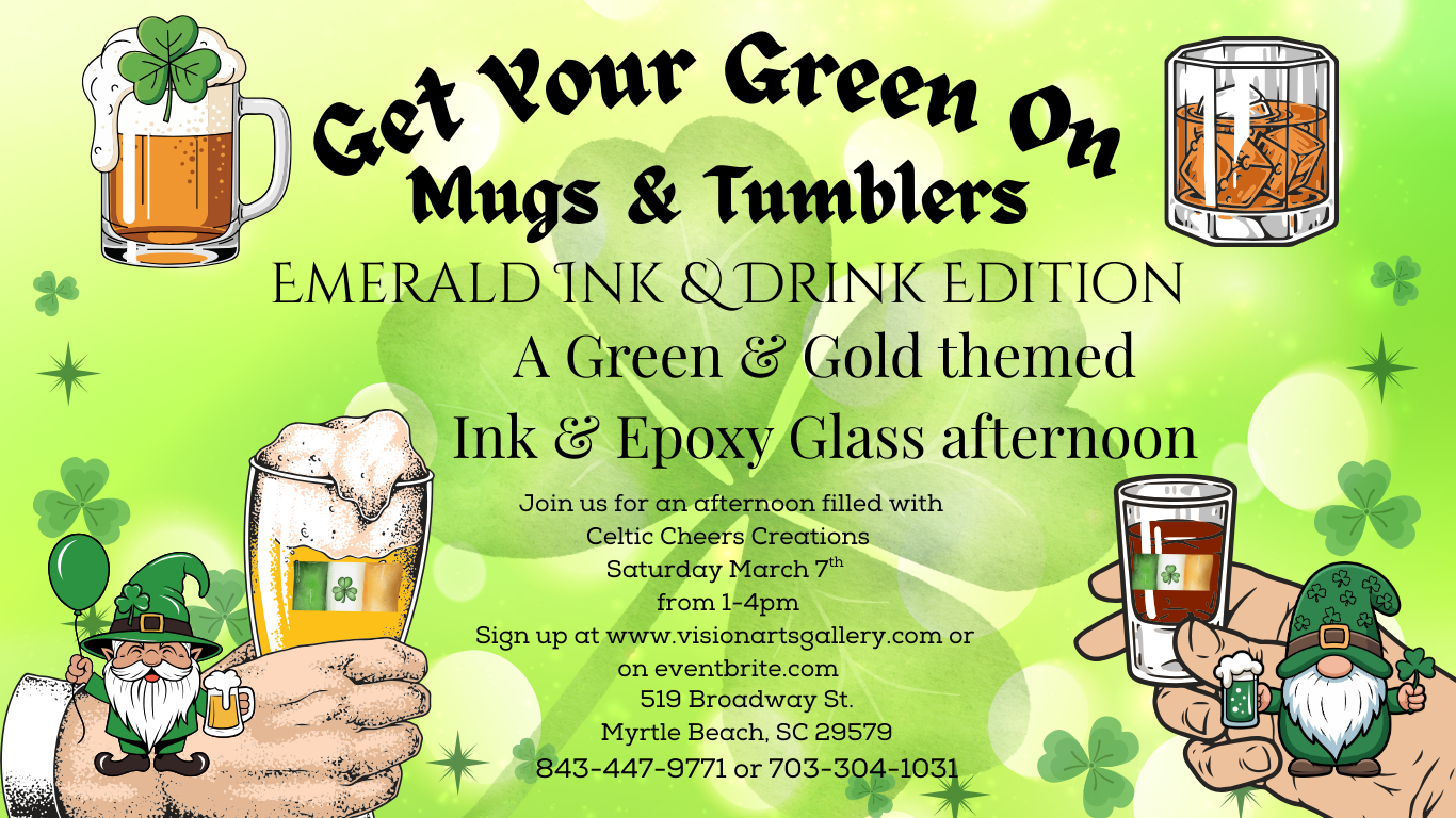 Get Your Green On: Mugs & Tumblers Emerald Ink & Drink Edition