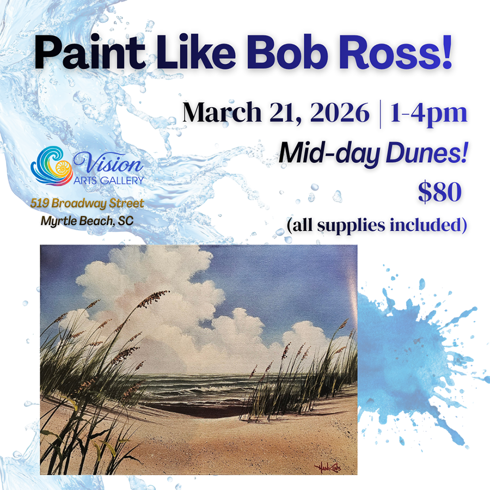 Paint like Bob Ross—yes, you can! “Mid-Day Dunes”