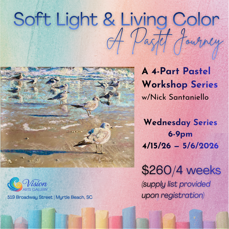 Soft Light &amp; Living Color: A Pastel Journey with Nick Santaniello (Wednesday Evening Series) (week 1)