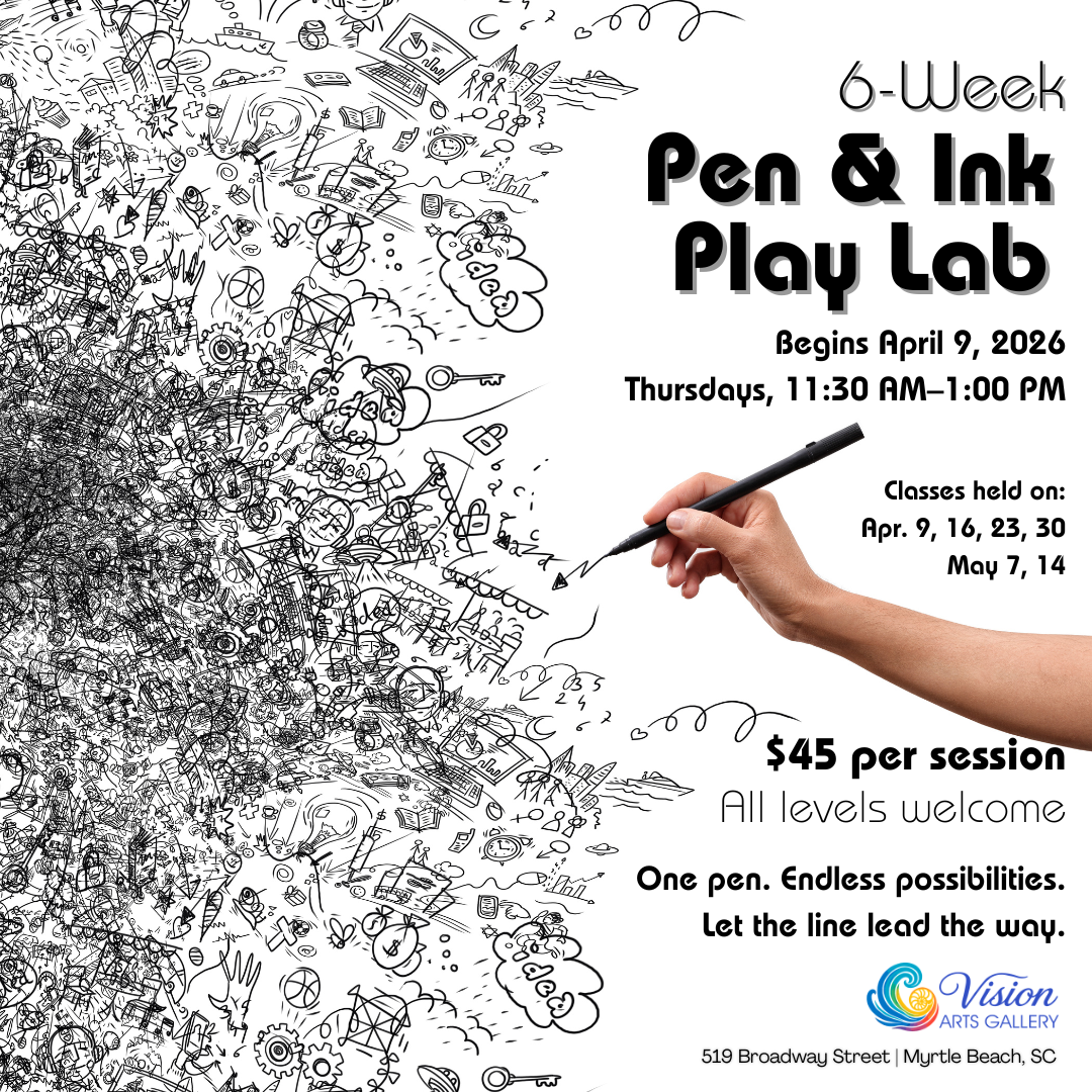 6-Week Pen &amp; Ink Play Lab with Marlene Davis