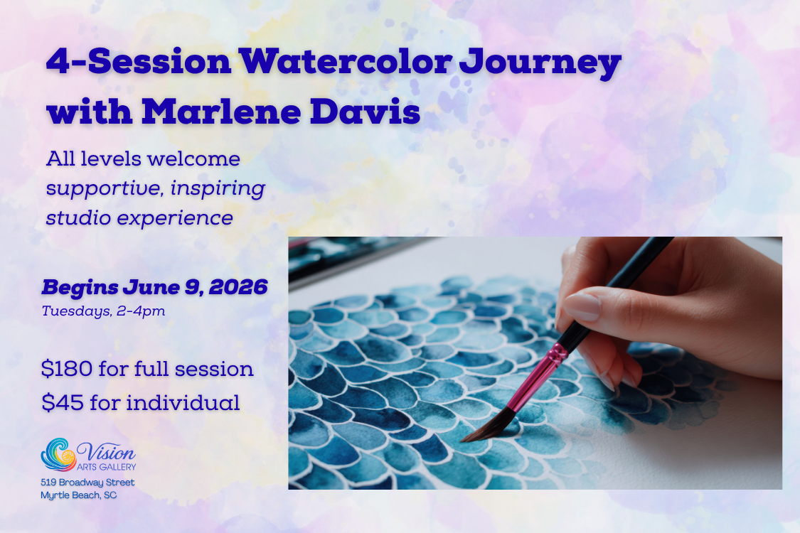 4-Session Watercolor Journey with Marlene Davis