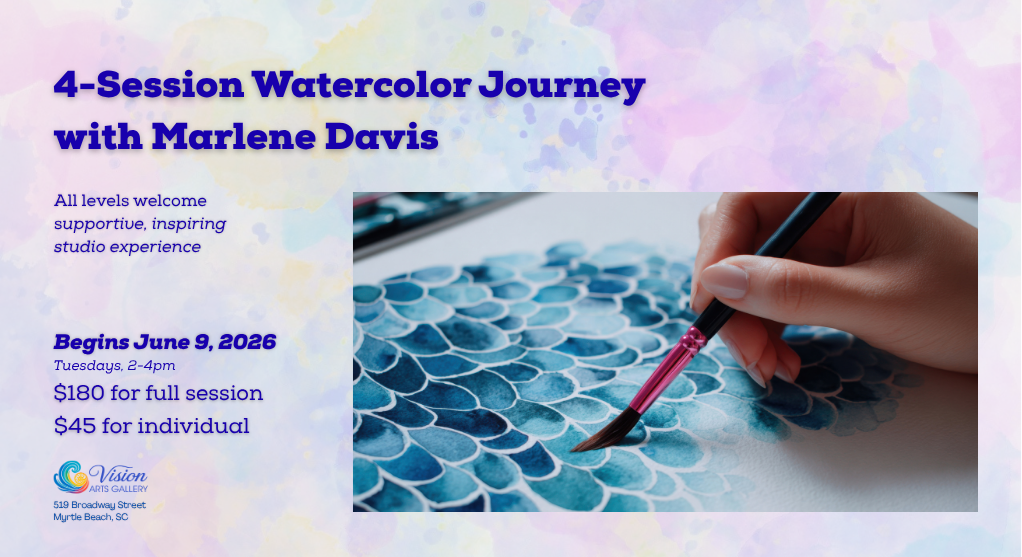 4-Session Watercolor Journey with Marlene Davis