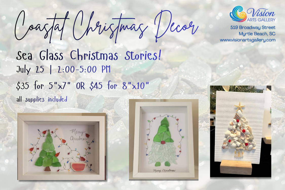 Coastal Christmas Décor: Sea Glass Christmas Stories