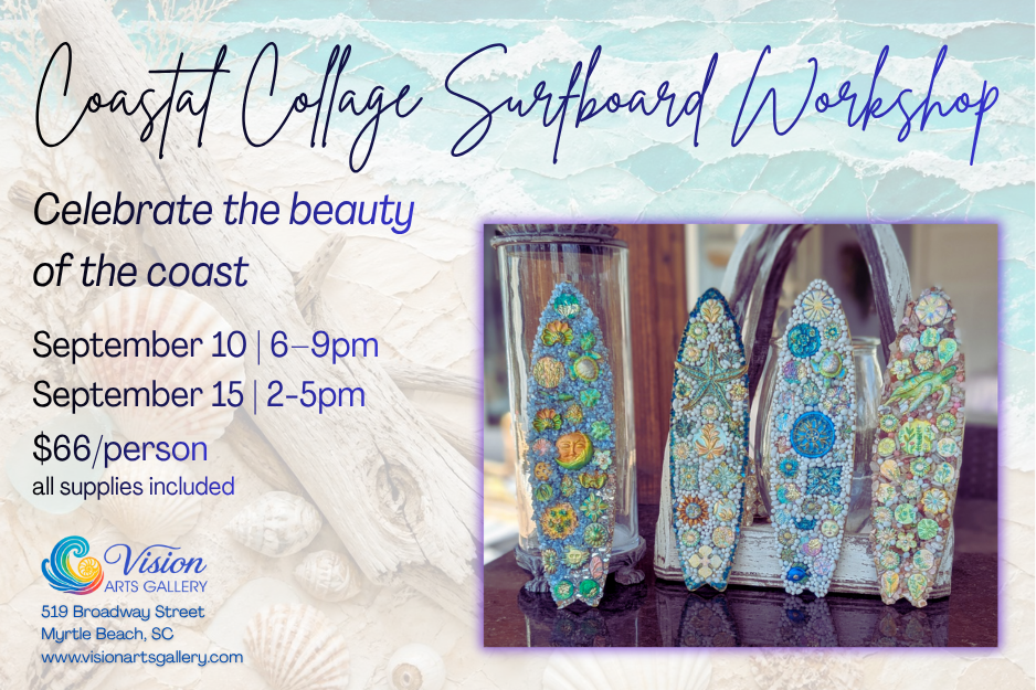 Coastal Collage Surfboard Workshop