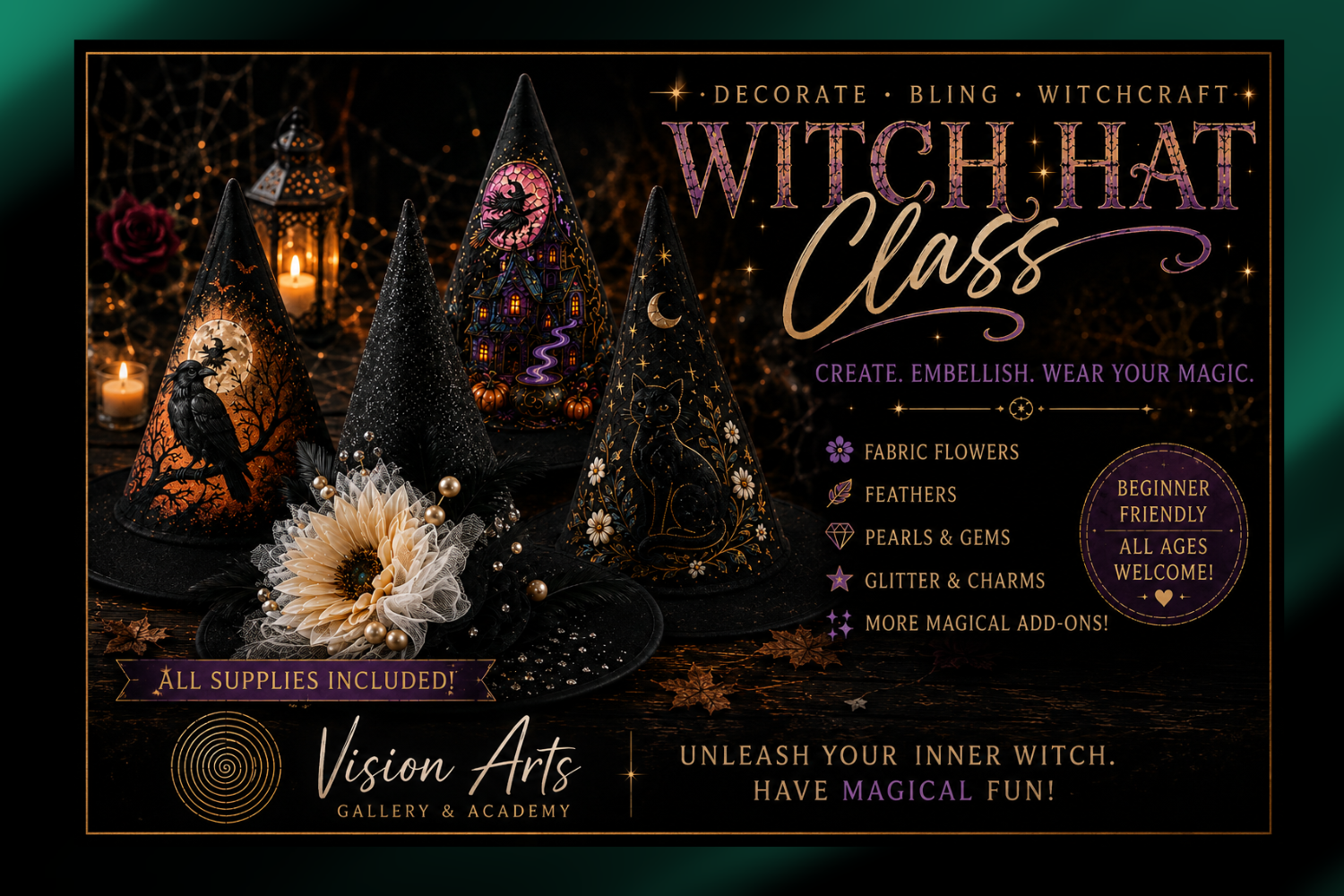 A Wickedly Creative Witch Hat Workshop