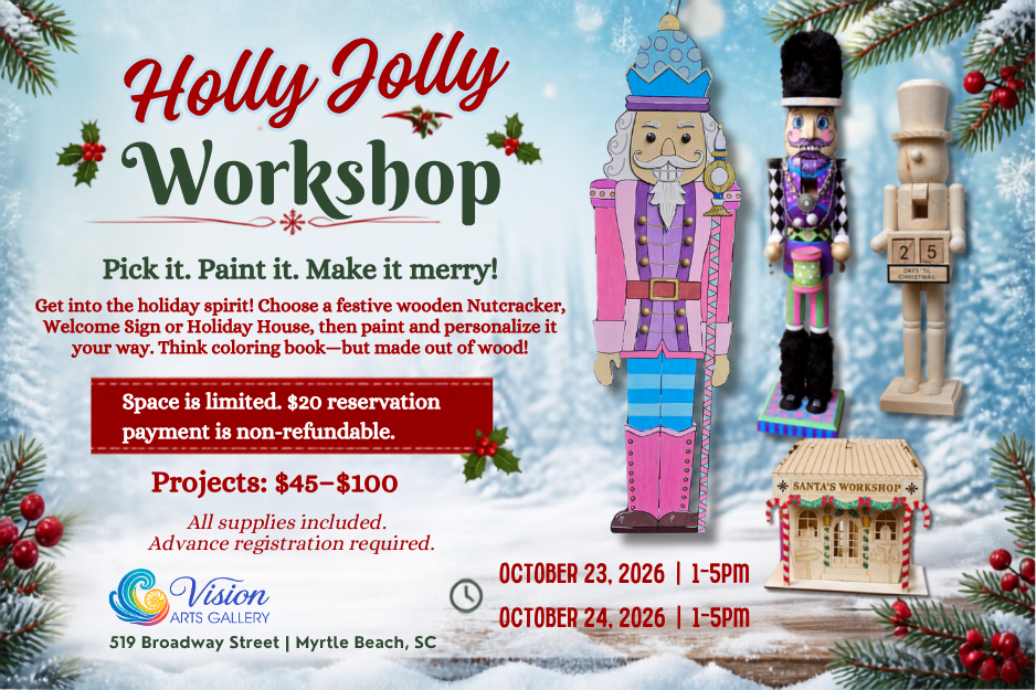 Holly Jolly Workshop: Pick it. Paint it. Make it Merry!