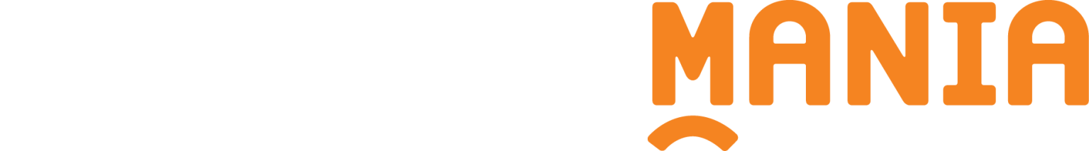 Logo for Theater Mania featuring the words 'Theater Mania' in black and orange text.