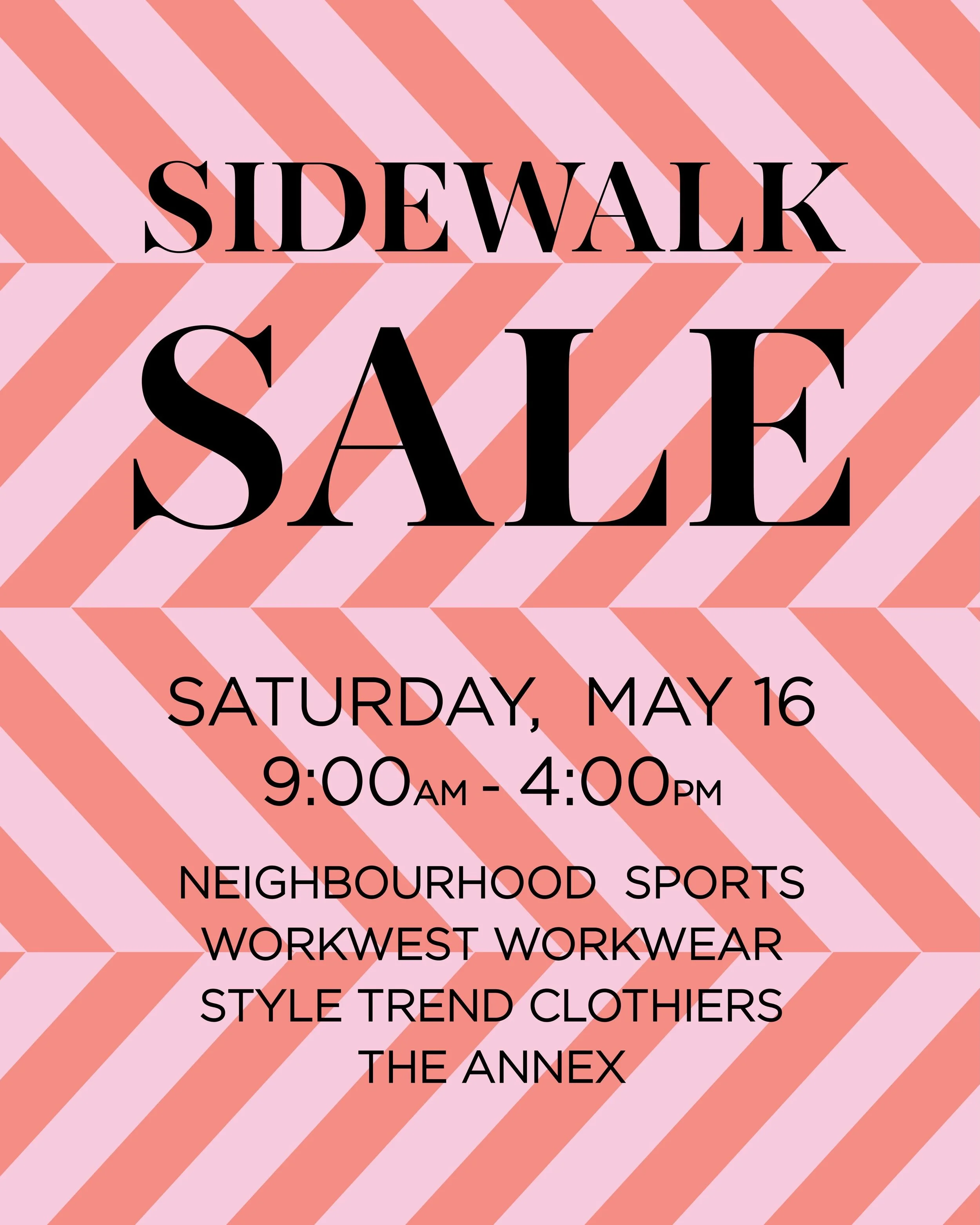 The first sidewalk sale of the season is happening this weekend! Up to 60% OFF gear, clothing, and more. Come dig through the goods, you never know what you&rsquo;ll find.

📍Between Neighbourhood Sports and @styletrendclothiers 

#SidewalkSale #Reve
