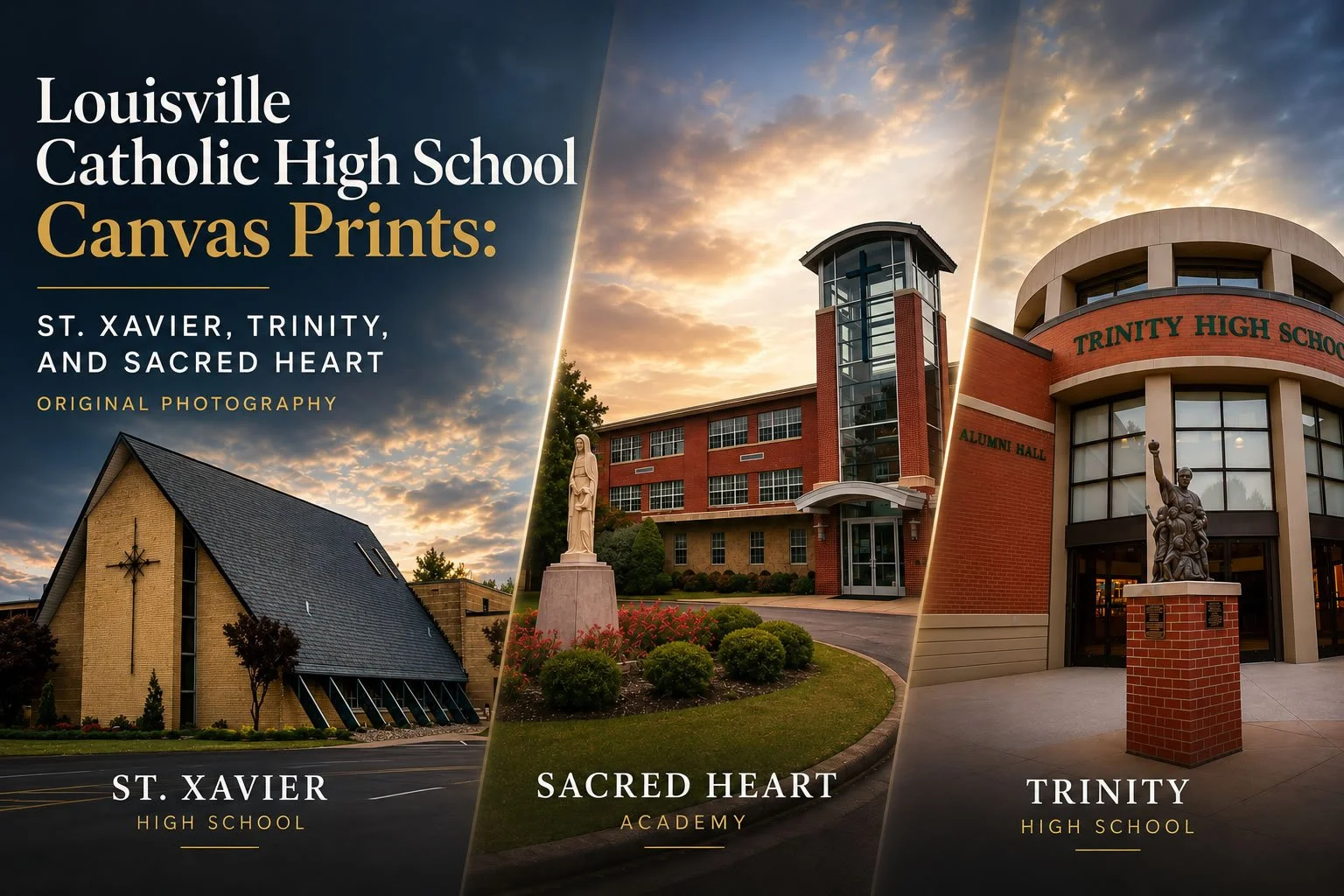 Louisville Catholic HS Canvas Prints: St. X, Trinity, SHA
