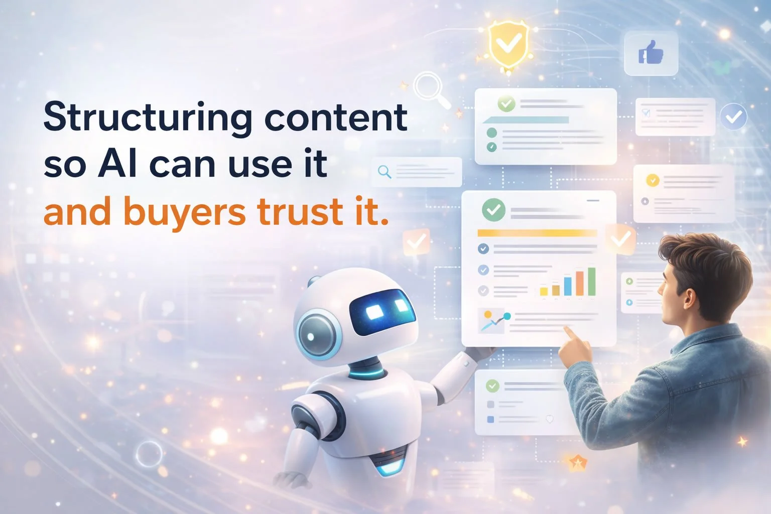 Structuring content so AI can use it and buyers trust it.