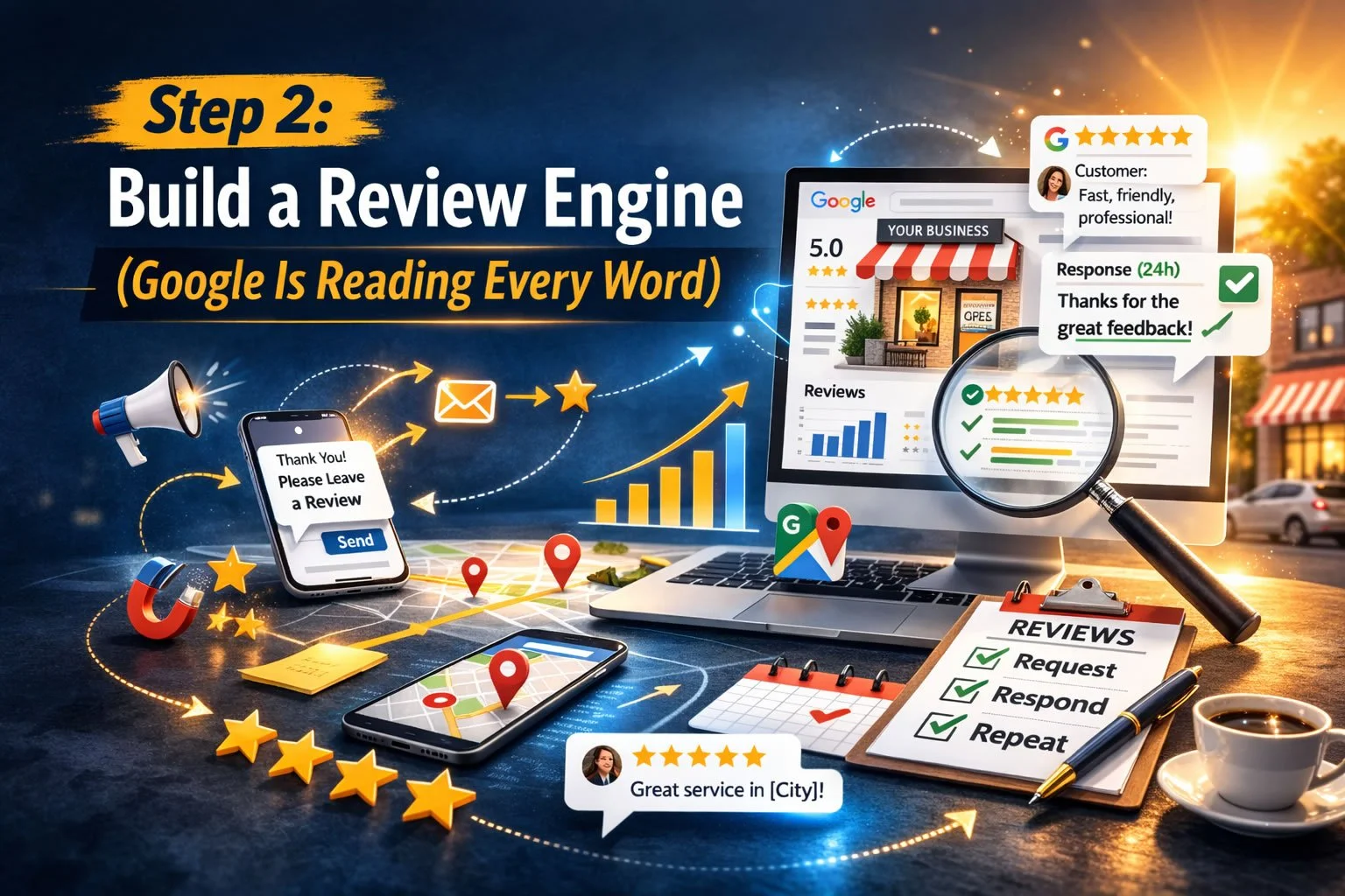 Step 2: Build a Review Engine (Google Is Reading Every Word)