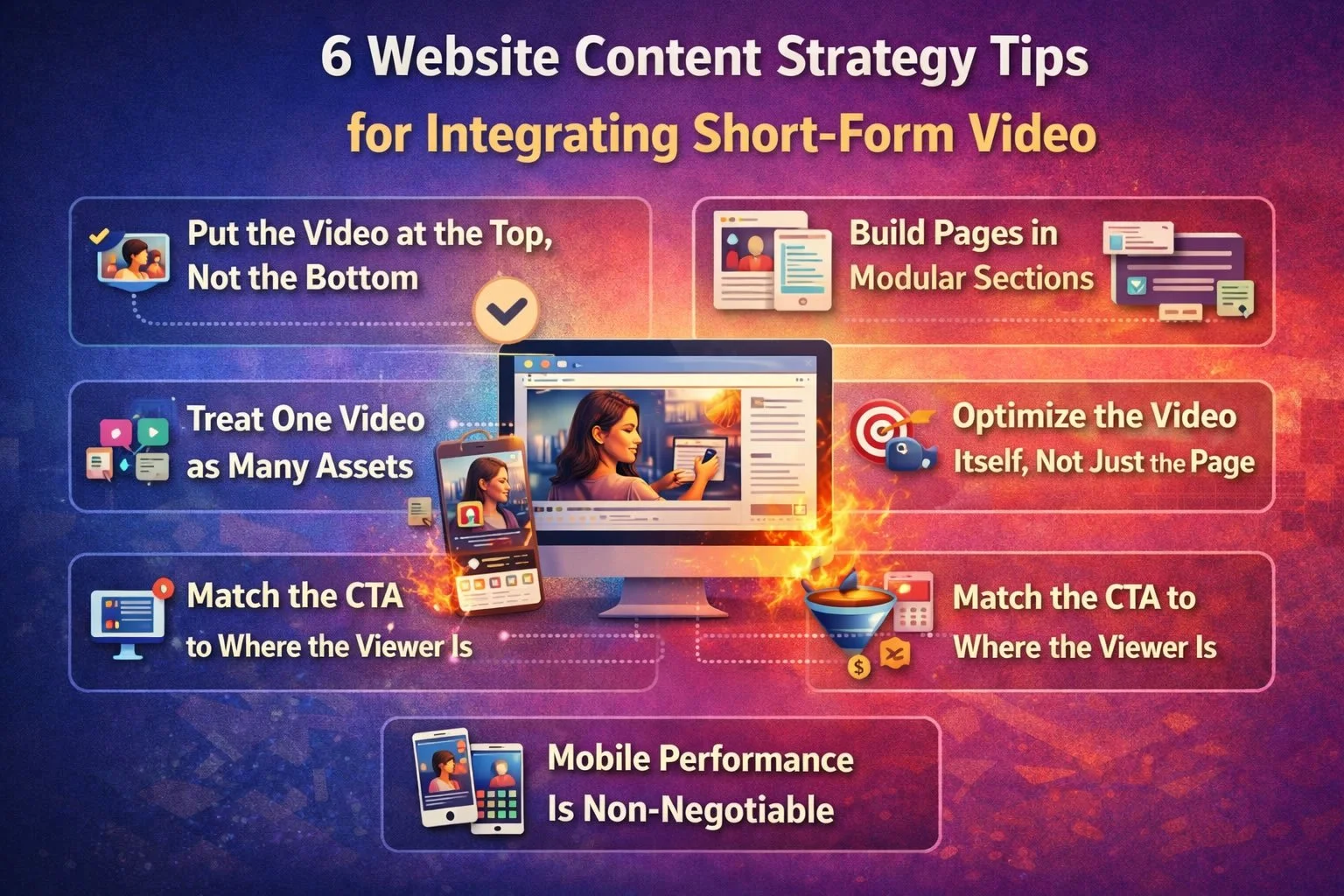 6 Website Content Strategy Tips for Integrating Short-Form Video