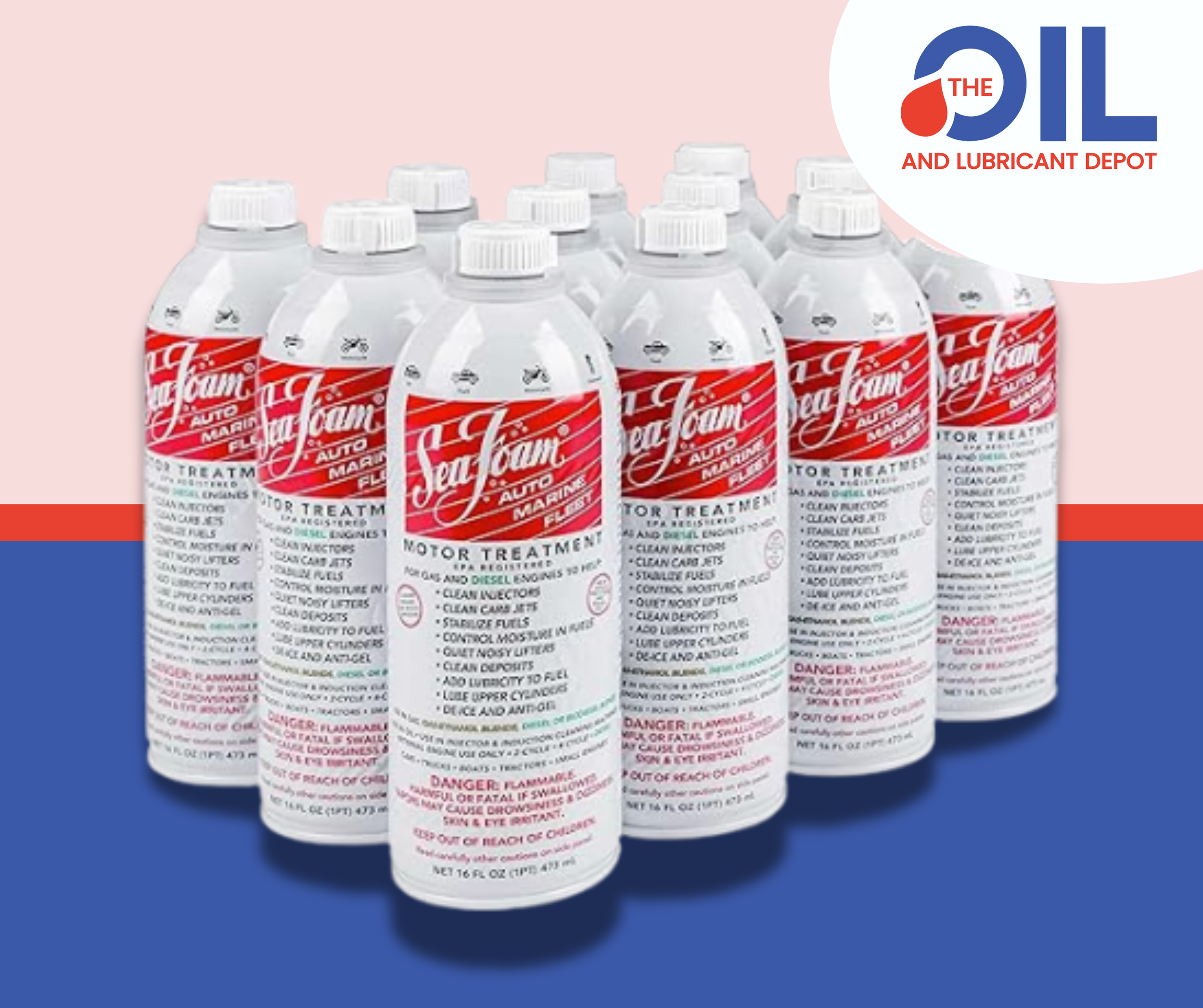 SEAFOAM 12-PACK SF-16 AUTO MARINE MOTOR TREATMENT - 16 OZ