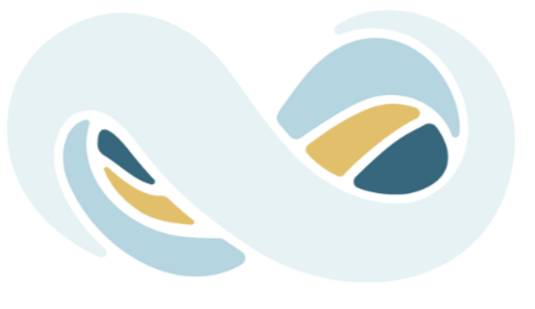 An abstract, colorful illustration of an infinity symbol with various colors and shapes inside.