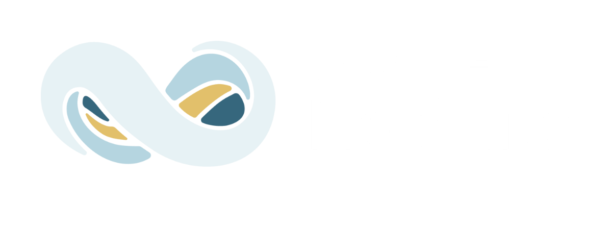 Logo of a stylized infinity symbol with text that reads "The Infinite Loop".