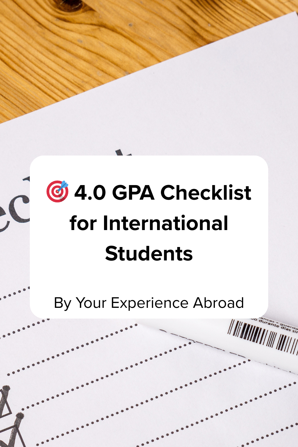 🎯 4.0 GPA Checklist for International Students