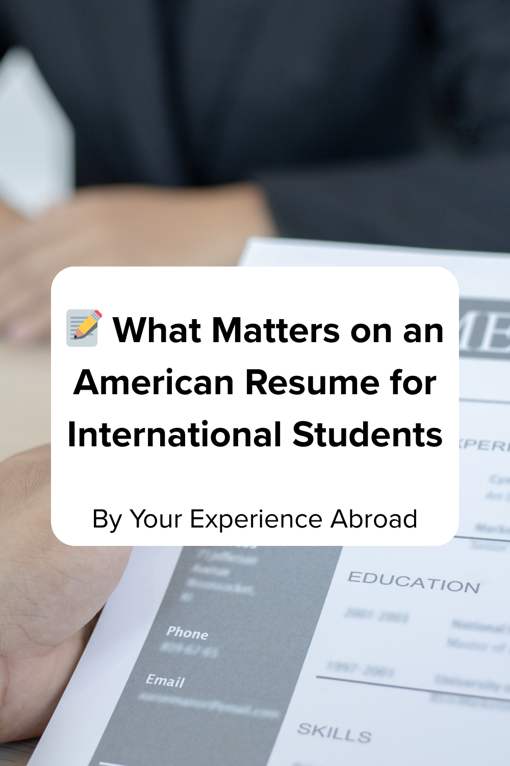 📝 What Matters on an American Resume for International Students