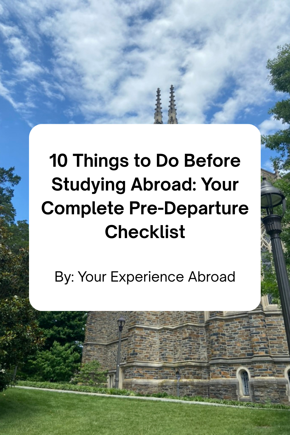 10 Things to Do Before Studying Abroad: Your Complete Pre-Departure Checklist
