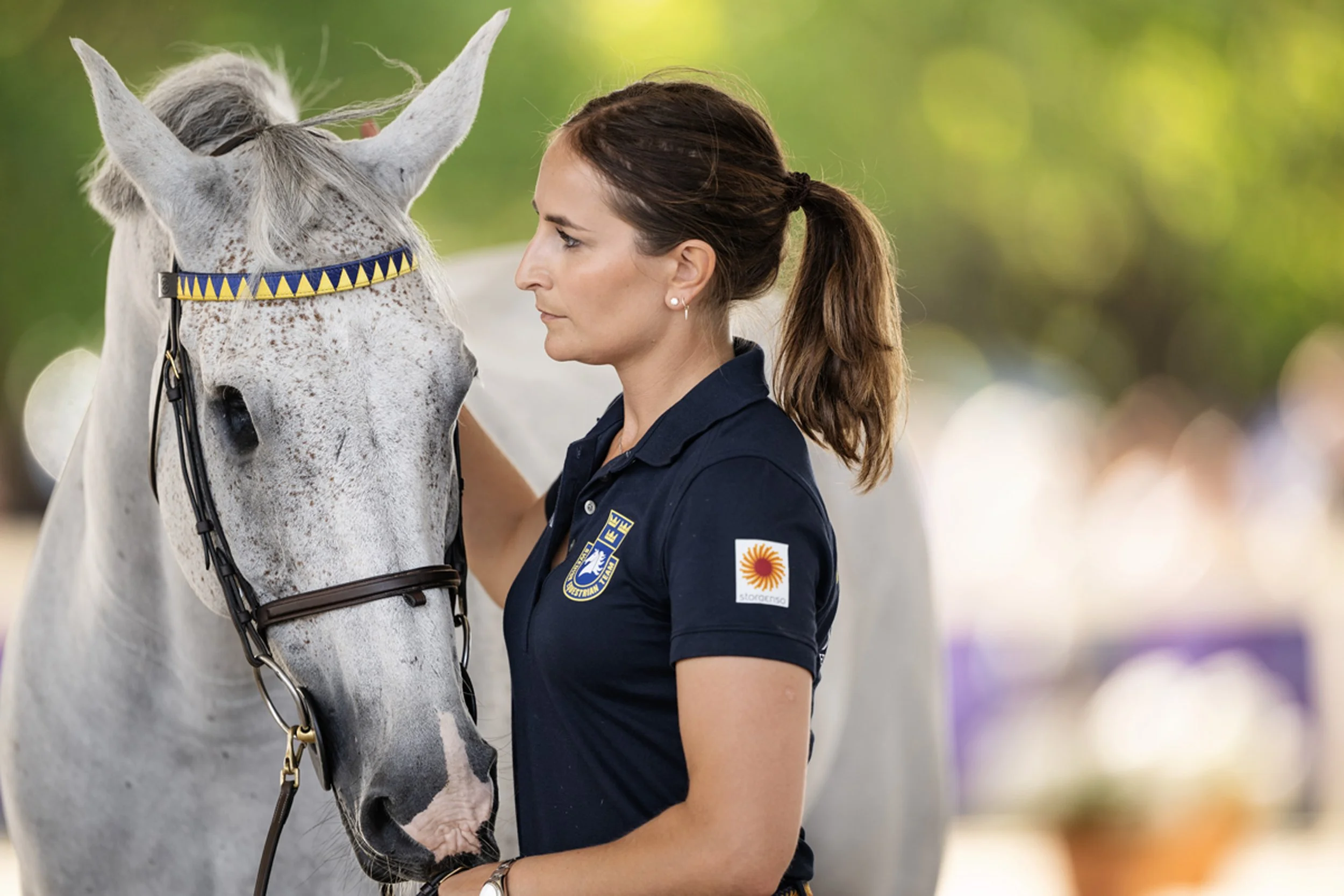 I samband med en olycka i stallet skadade sig hästen Cicci och hennes högra öga fick opereras bort. Nu är den enögda hästen tillsammans med sin ryttare Wilma Hellström en av säsongens stora utropstecken. Deras felfria runda i lagfinalen i hoppning la