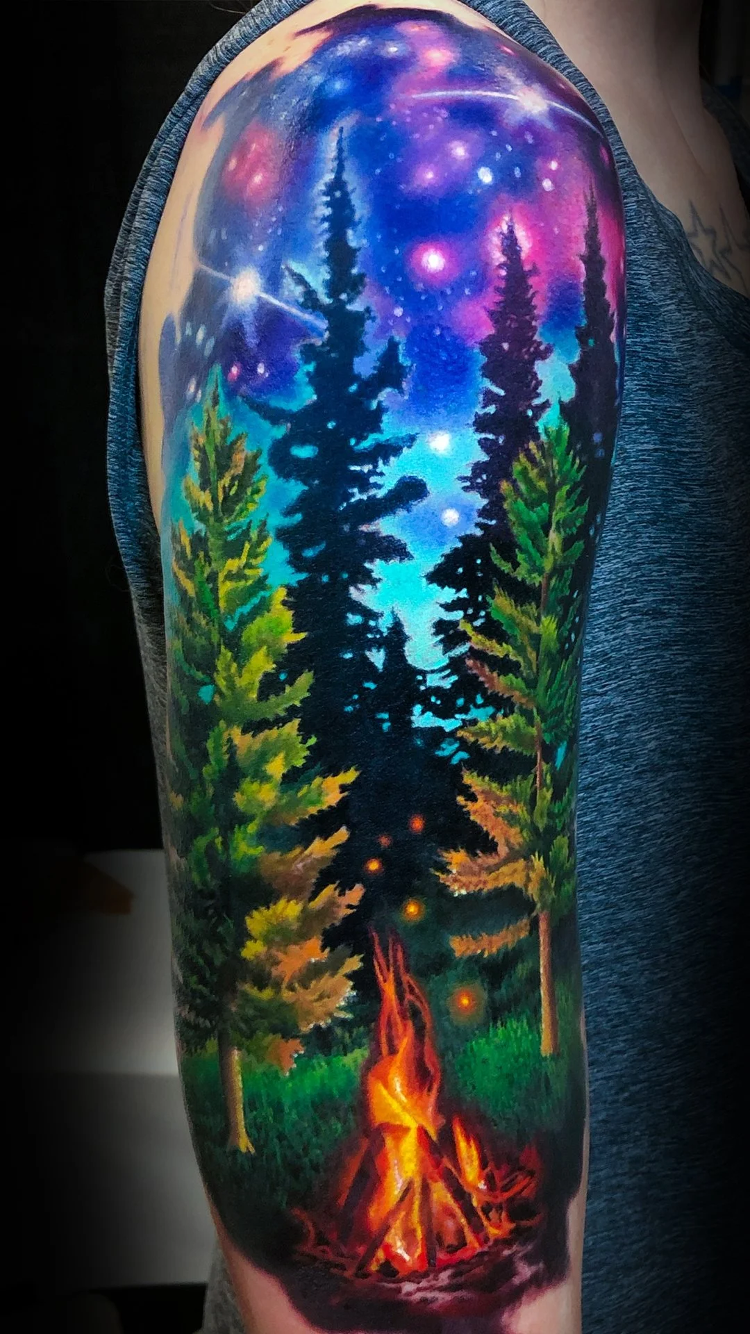 bobby-cupparo-color-realism-forest-campfire-galaxy-half-sleeve.jpg