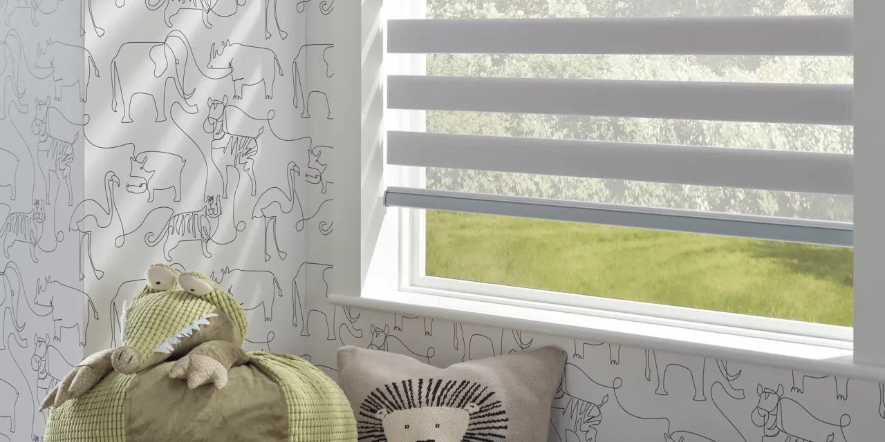 Designer Banded Roller Shades