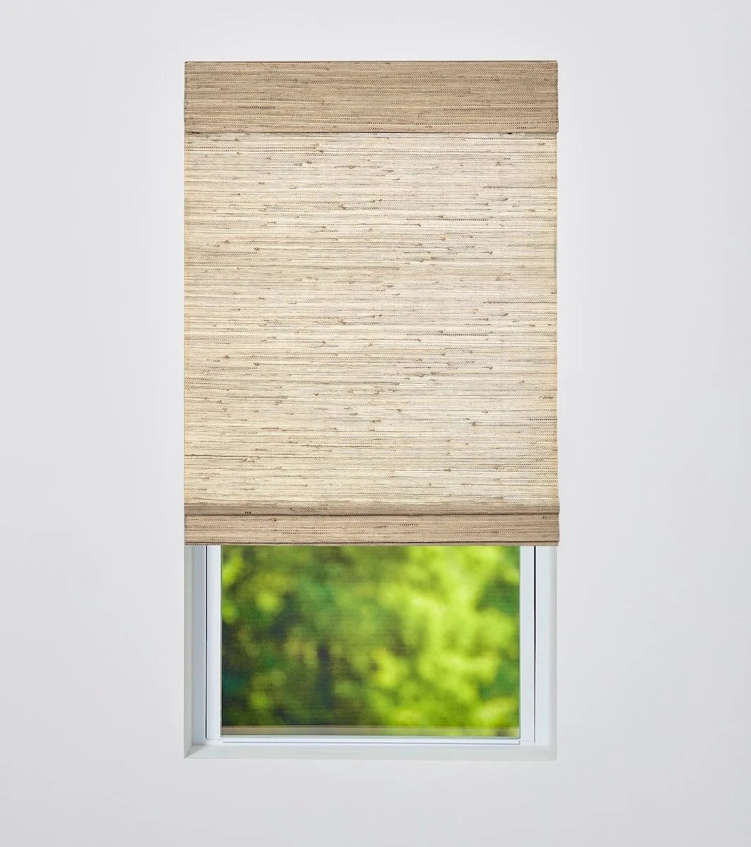 Light-filtering woven wood shade