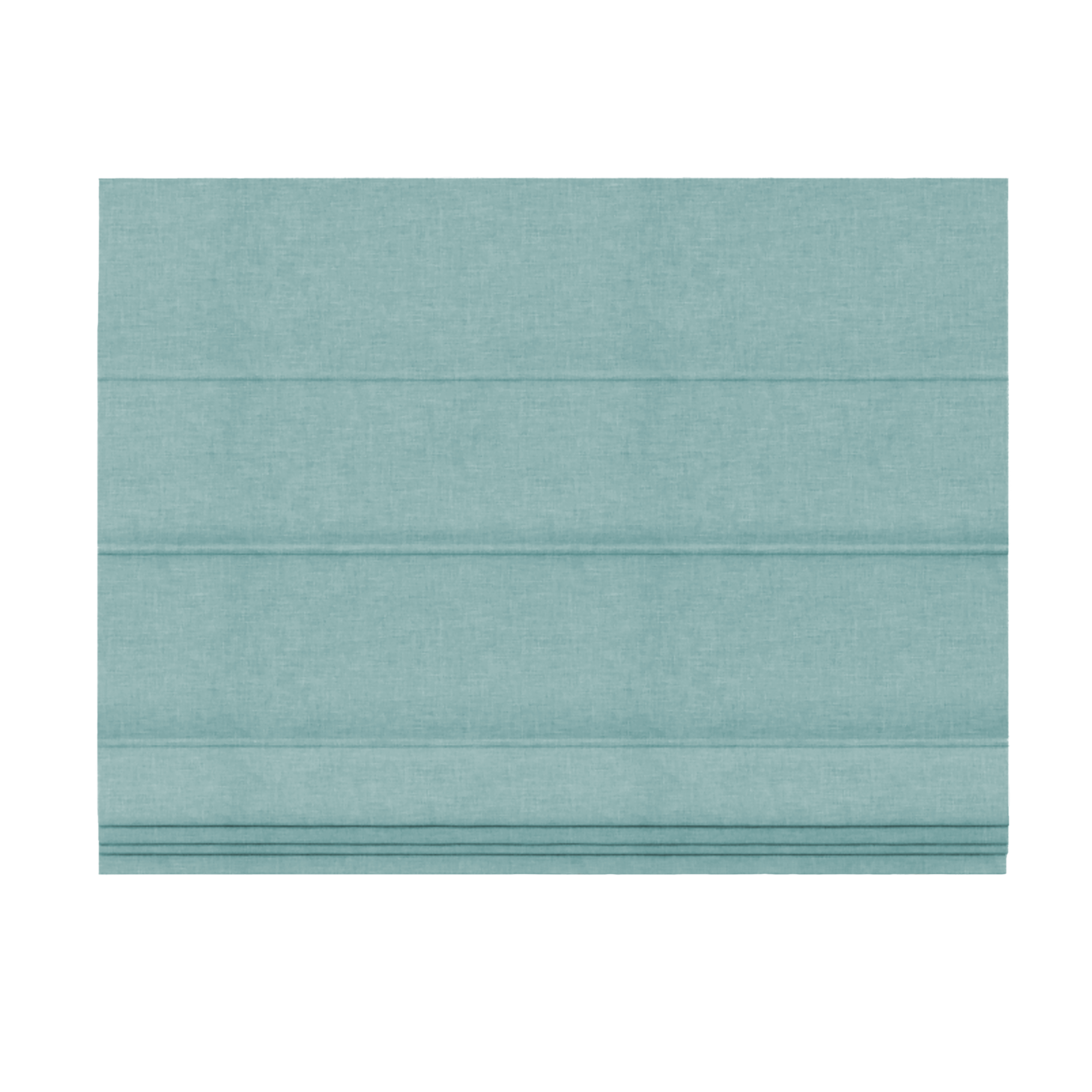 Ribbed Roman shade image, teal fabric