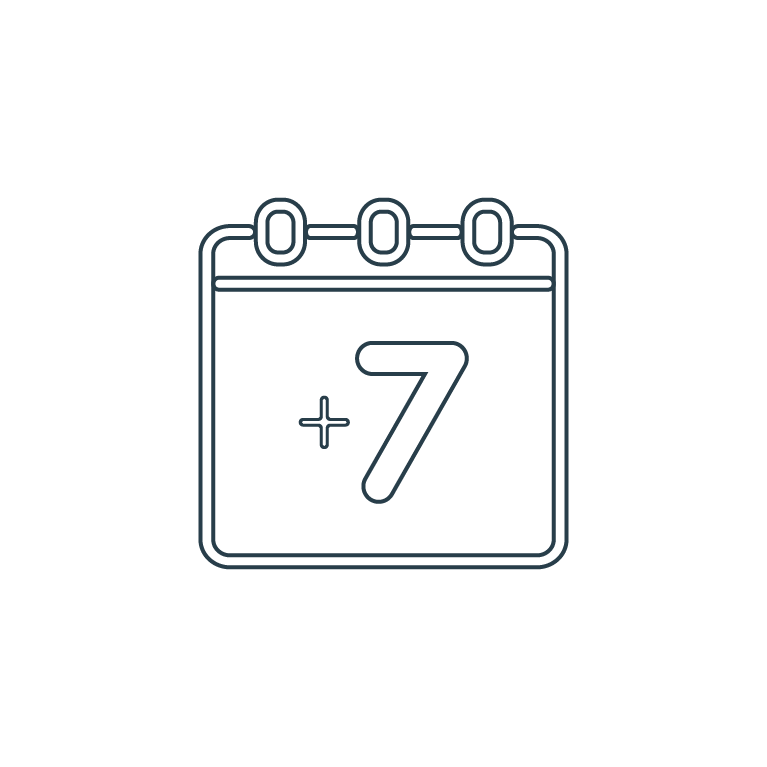 Weeks of delays icon