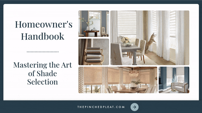 Complimentary Mastering the Art of Shade Selection guide GIF preview for homeowners and interior designers