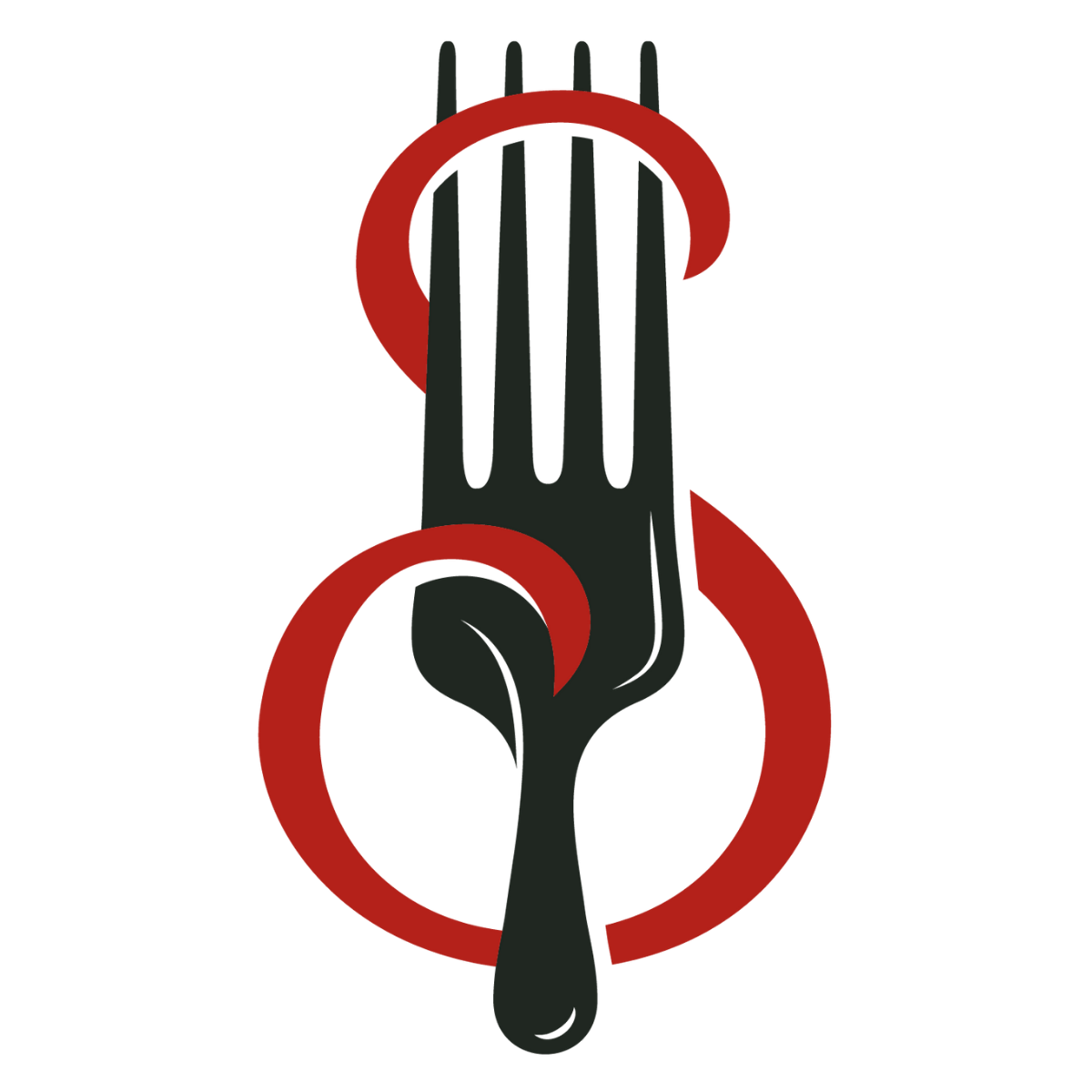 The Scarlett image logo of a fork with a red 'S' encircling.