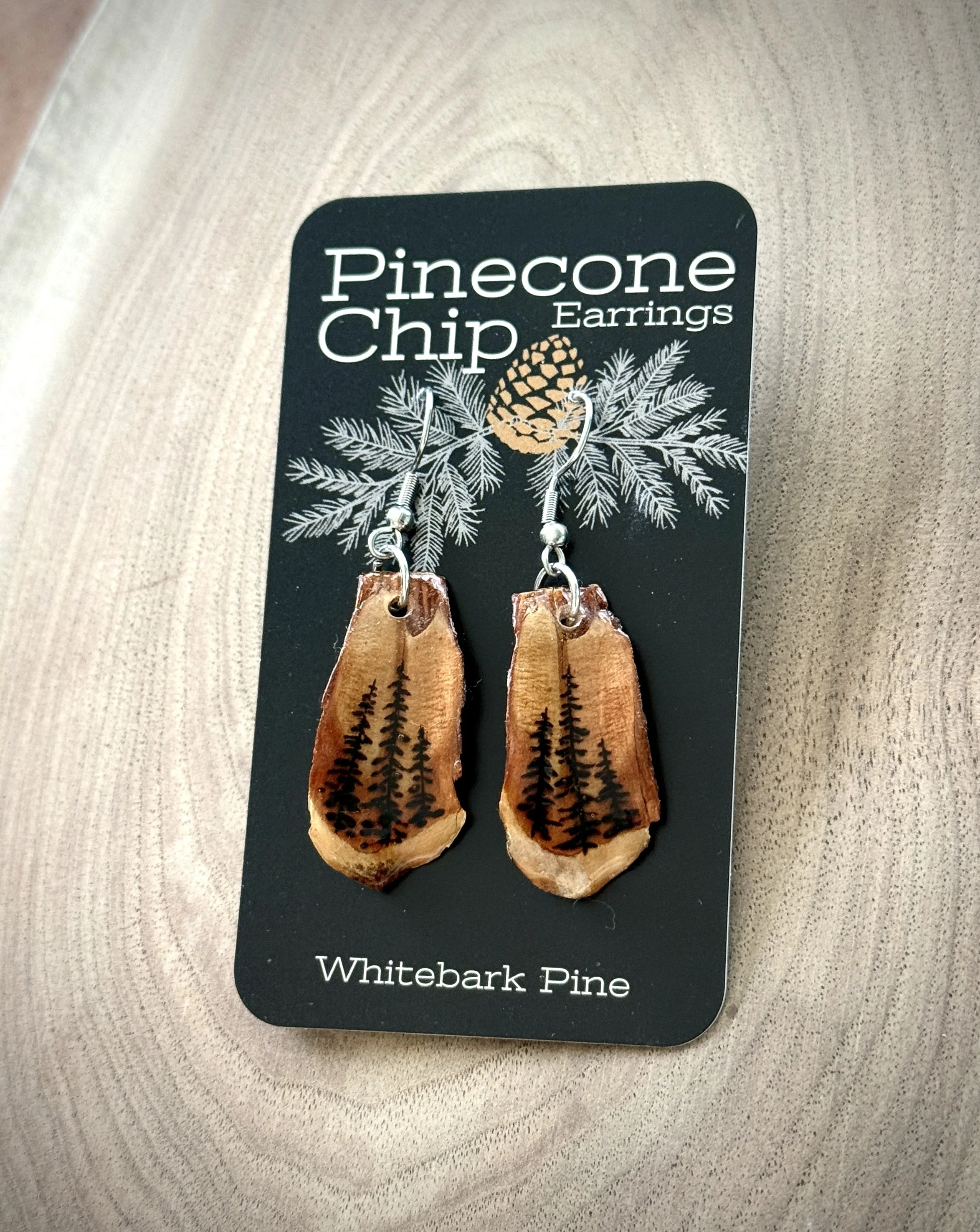 Pinecone Chip Earrings