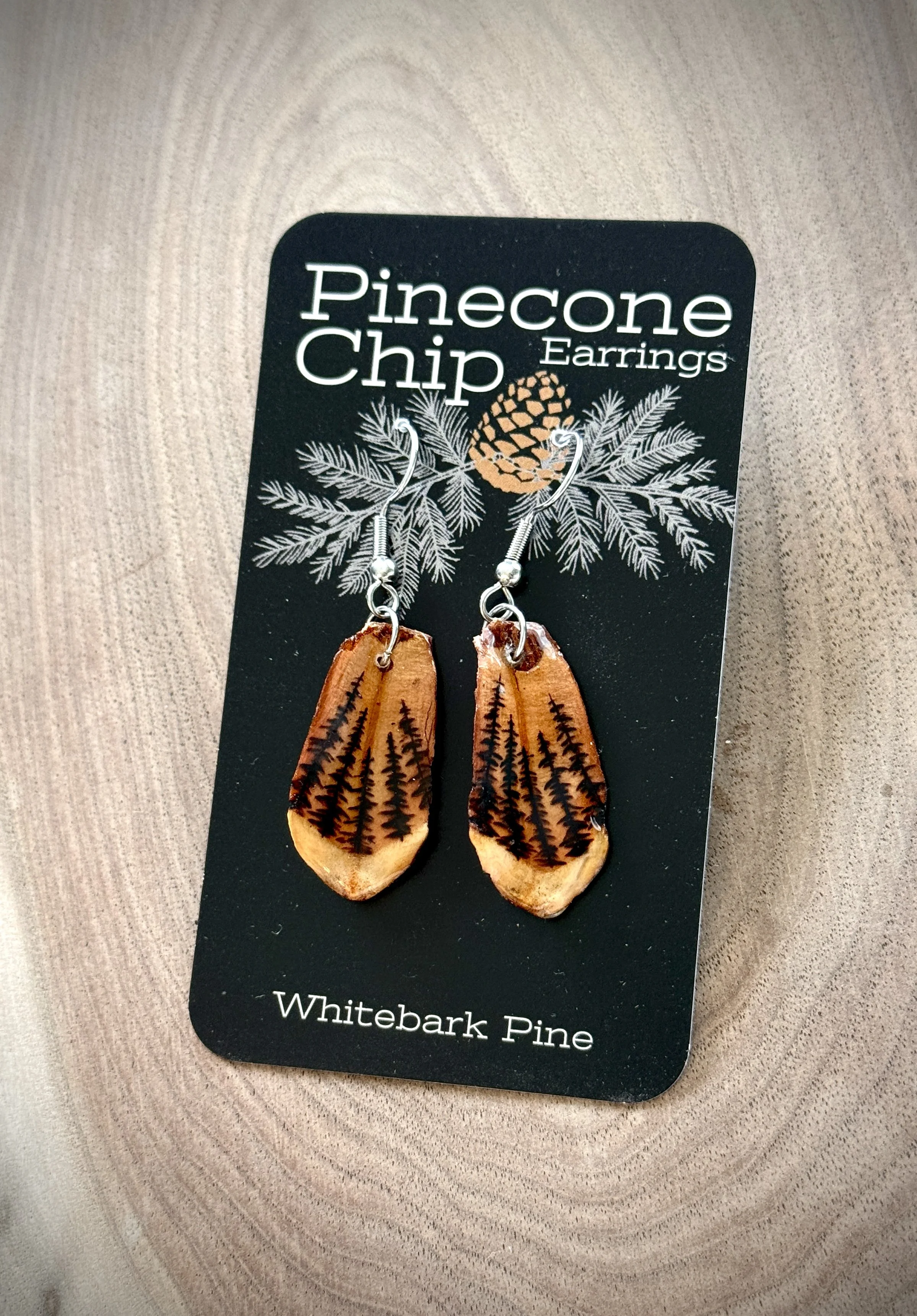 Pinecone Chip Earrings