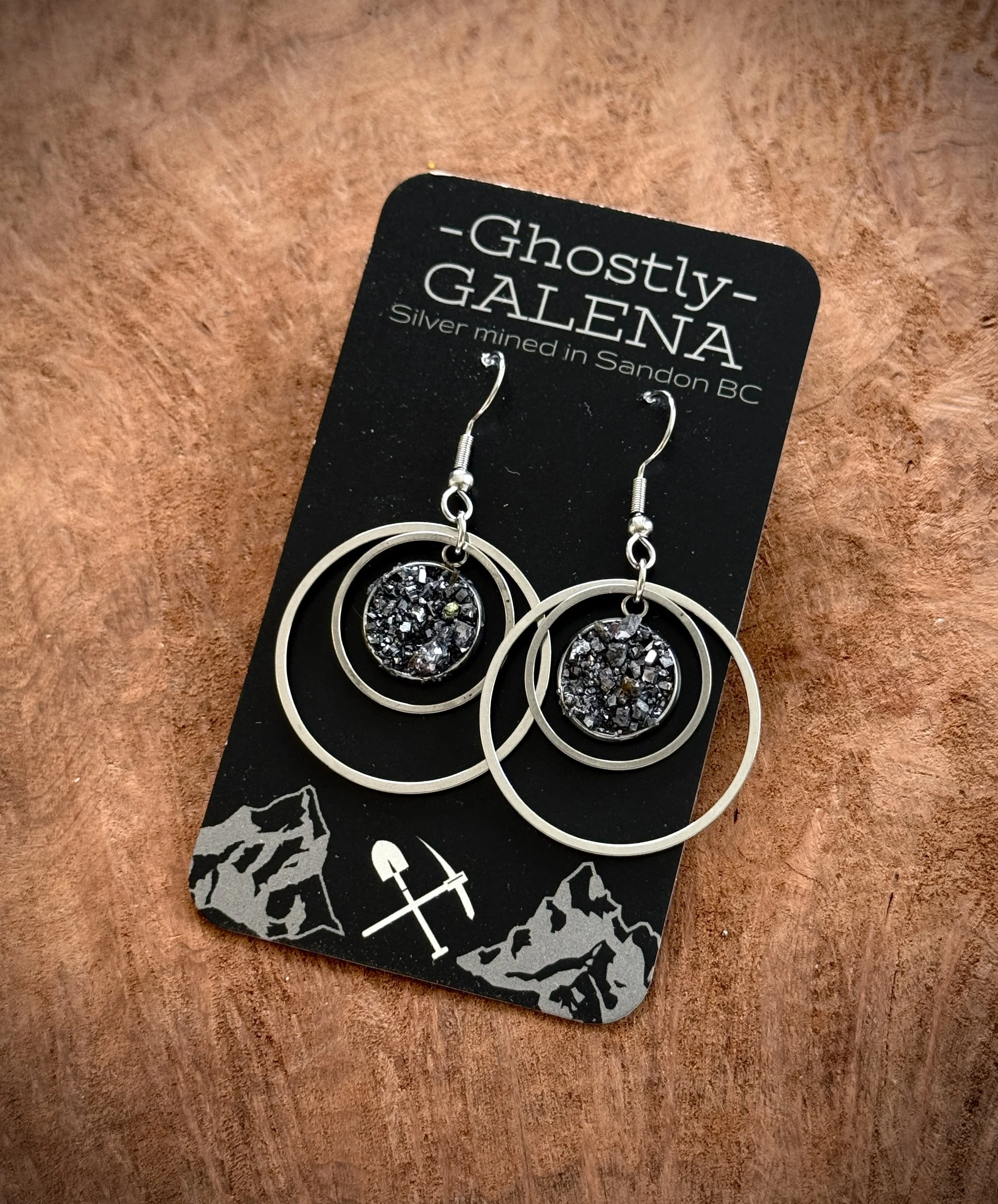 'Ghostly Galena' Earrings