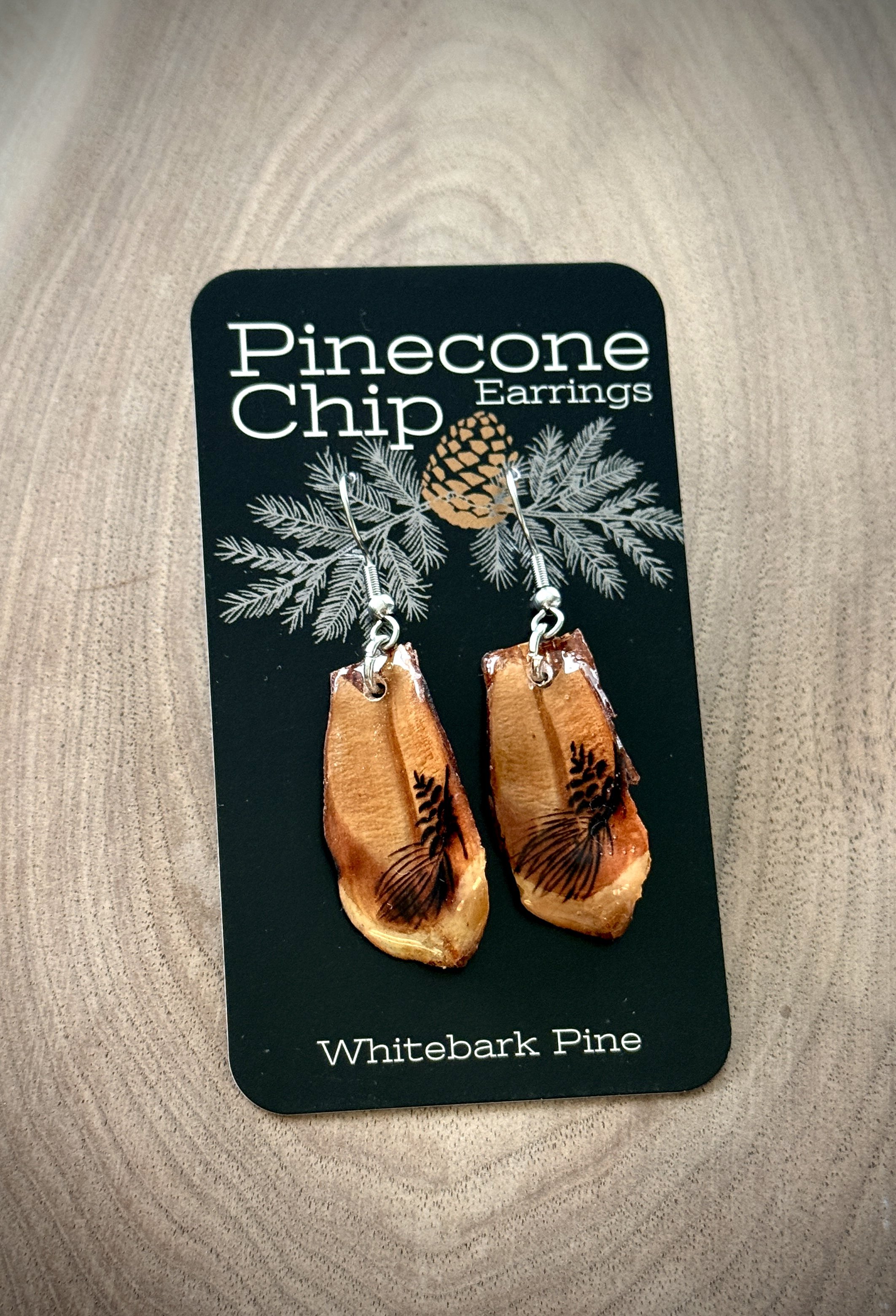 Pinecone Chip Earrings