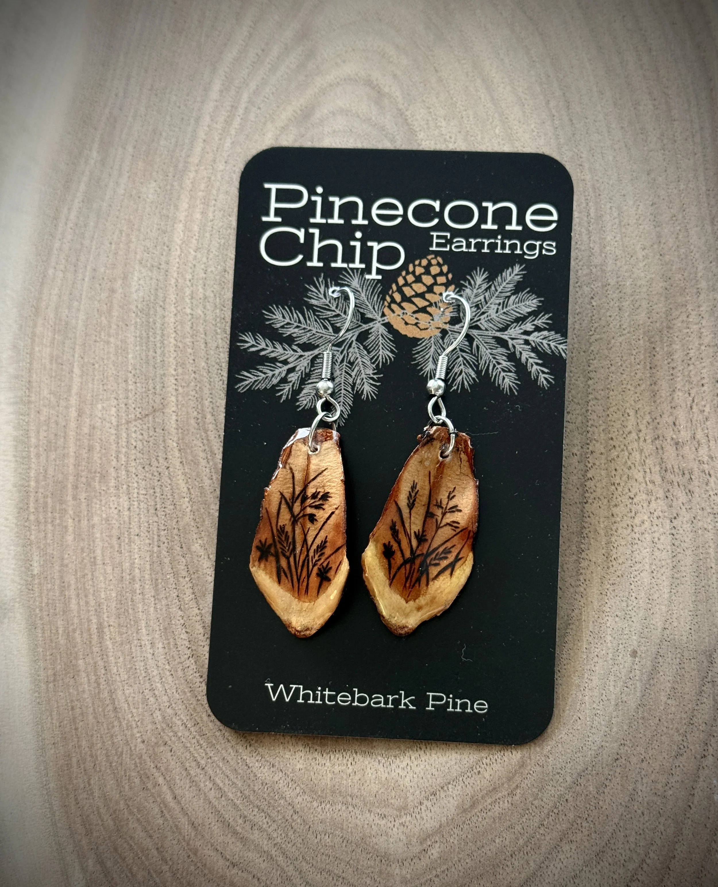Pinecone Chip Earrings