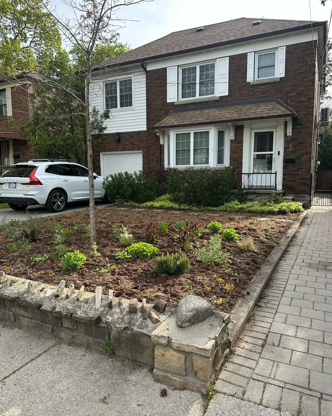 Exactly the sort of project we love! 💕 

Complete front lawn removal replaced by a variety of colourful and well-organized pollinator plants that won&rsquo;t require much care or water once established. This garden will be a stunner, even in its fir