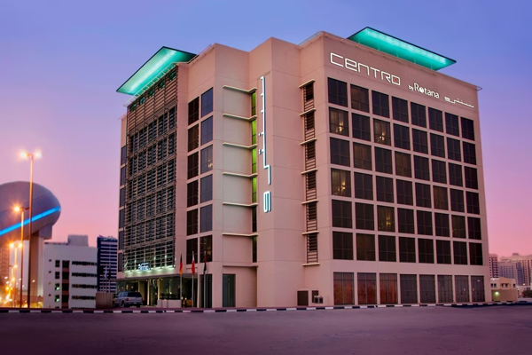 sunset view of centro barsha dubai exterior